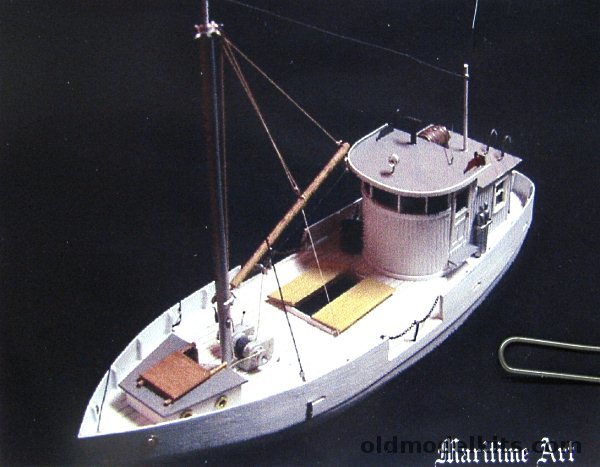 Maritime Art HO 50' Workboat #4 - Utility or Buy Boat - HO Scale, 4 plastic model kit
